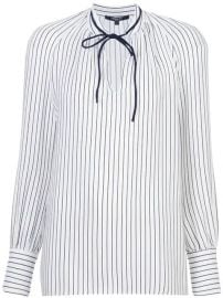 Derek Lam Sonia Stripped Long Sleeve Blouse - Farfetch at Farfetch